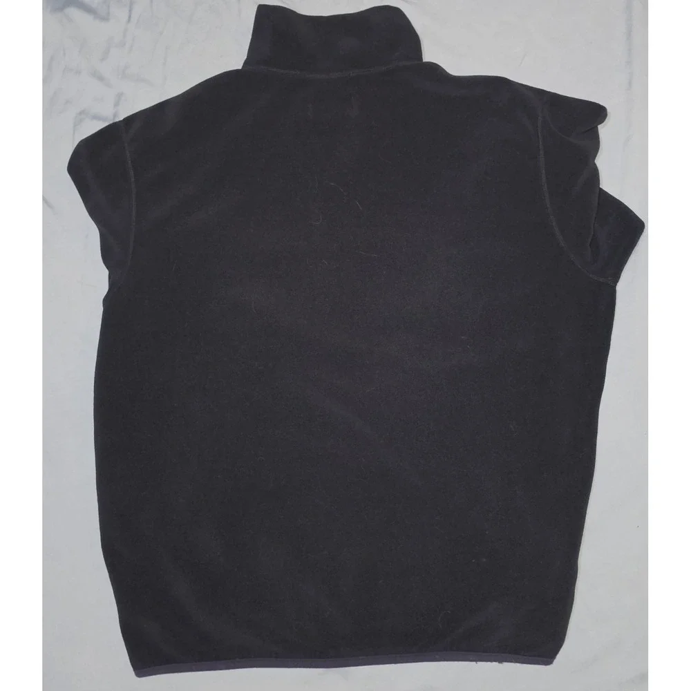 Vtg Polo Ralph Lauren Jacket‎ XL 1/4 Zip Fleece Black Made In USA 90s